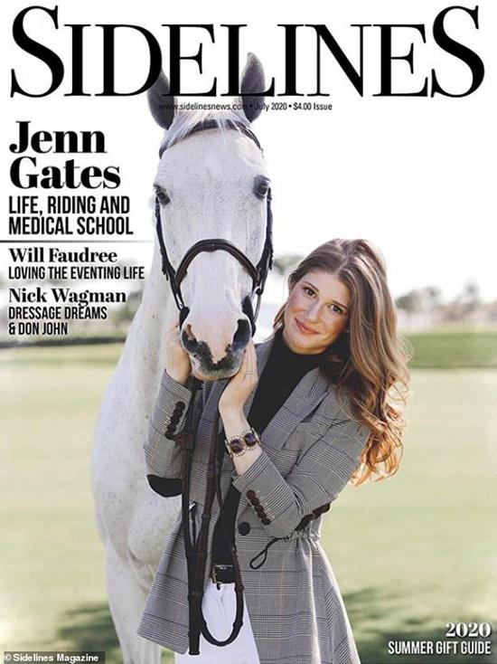 Jennifer Gates trên trang bìa tạp chí Sidel Magazine tháng 7.