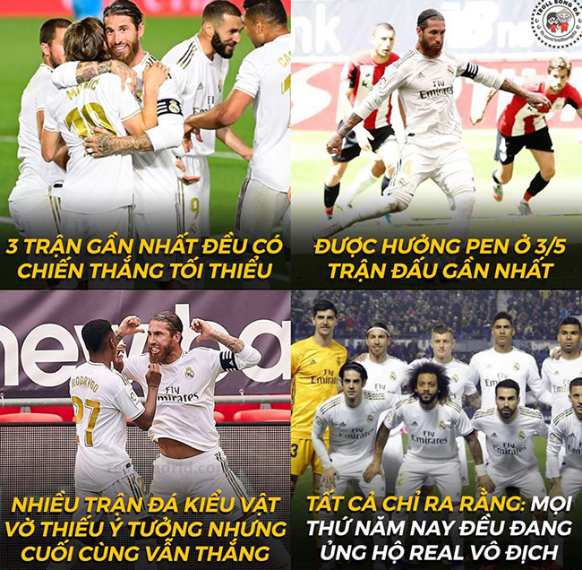 Mọi thứ đang ủng hộ Real đến chức vô địch La Liga.