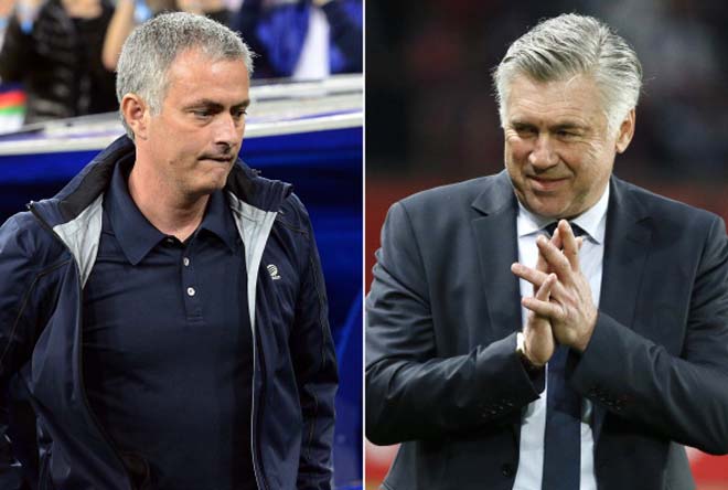 Cuộc đấu trí giữa HLV Mourinho với Ancelotti rất đáng xem