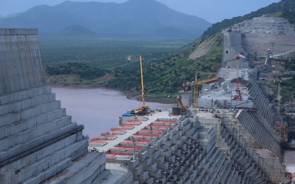 Đập thủy điện Đại Phục Hưng của Ethiopia được cho là đang đe dọa sự ổn định của khu vực. Ảnh: Telegraph