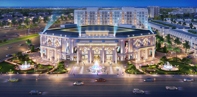 Phối cảnh trung tâm thương mại – hội nghị Century Palace 1,2 ha nằm trong dự án Century City.