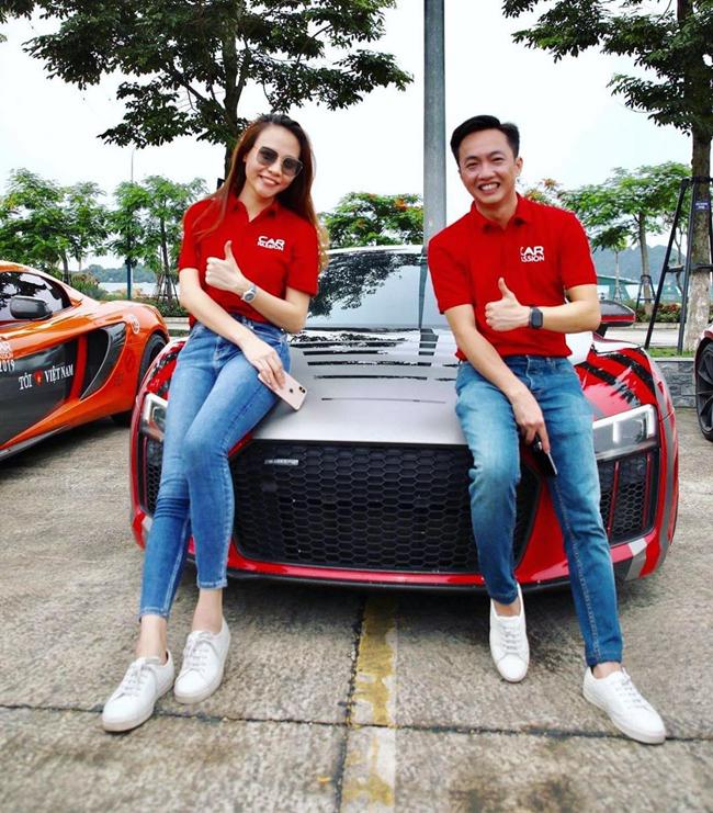 Đại gia phố núi Cường đôla bên vợ - Đàm Thu Trang tại hành trình&nbsp;Car Passion 2019