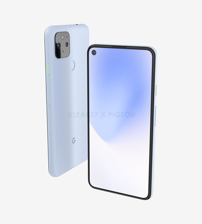 Hình ảnh được cho là thiết kế của Pixel 5 5G.