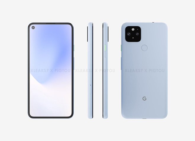 Hình ảnh được cho là thiết kế của Pixel 5 5G.