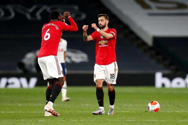 Pogba đánh mất vị thế siêu sao ở hàng tiền vệ MU vào tay Bruno Fernandes