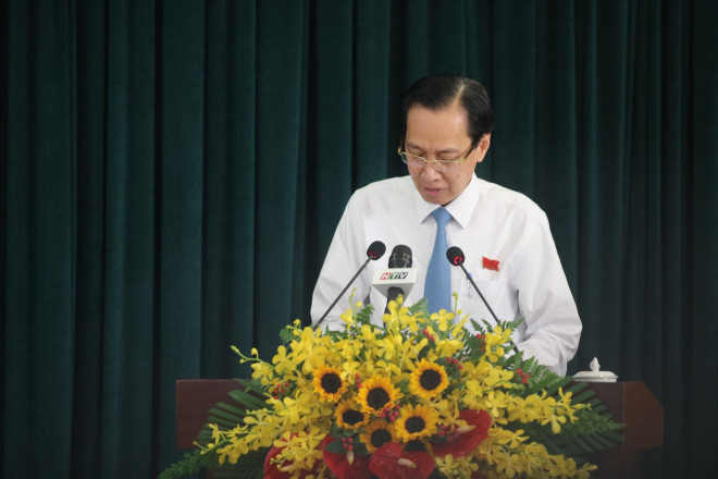 Phó Chủ tịch Thường trực UBND TP Lê Thanh Liêm thông tin tiến độ bồi thường cho các hộ dân ở khu 4,3 ha