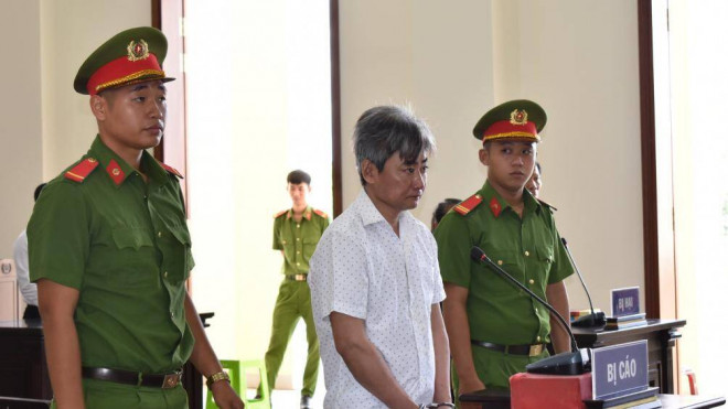 Bị cáo Trần Văn Hoàng tại phiên tòa