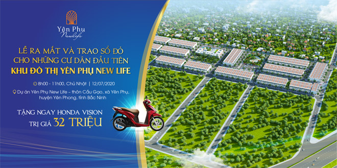 Lễ ra mắt và trao sổ đỏ cho những cư dân đầu tiên Khu đô thị Yên Phụ New Life