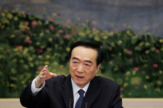 Ông Trần Toàn Quốc, Bí thư Đảng ủy Khu tự trị Tân Cương, được xem là quan chức Trung Quốc cấp cao nhất từng bị Mỹ trừng phạt. Anh: REUTERS