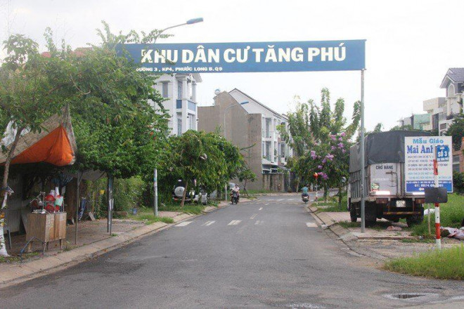 Dự án Khu nhà ở tại phường Phước Long B (Dự án nhà ở Phước Long B) do Sagri làm chủ đầu tư được xác định tên thương mại là Khu dân cư Tăng Phú có cổng giao với đường 297.