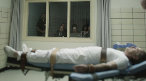 Minh họa cảnh tiêm thuốc độc xử tử ở nhà tù Mỹ.