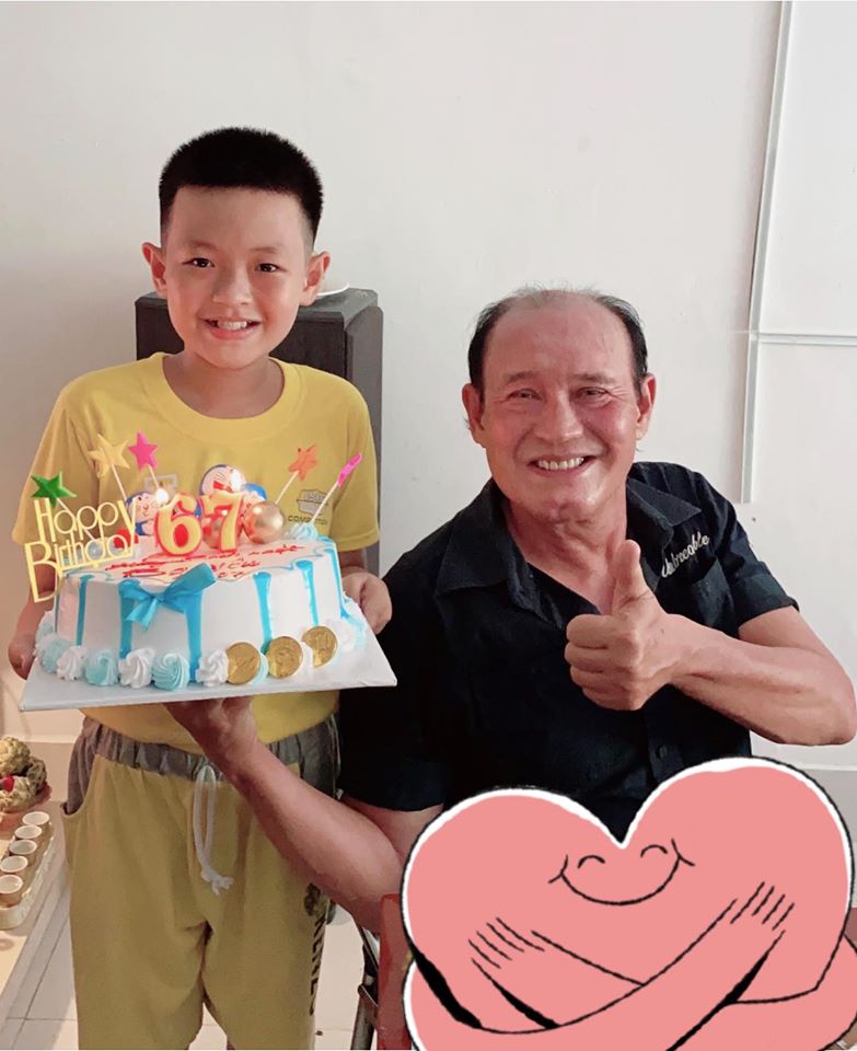 Lê Lộc chia sẻ hình ảnh chúc mừng sinh nhật bố Duy Phương.