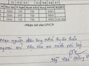 Giáo dục - du học - Lịm tim trước loạt lời nhận xét &quot;có cánh&quot; của thầy giáo trong sổ liên lạc