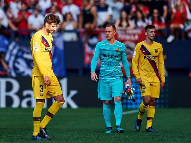 Barca có nguy cơ bị biến thành cựu vương La Liga vào đêm nay