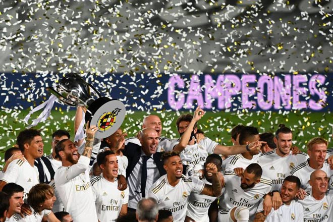 Real Madrid chính thức vô địch La Liga mùa này sớm 1 vòng đấu