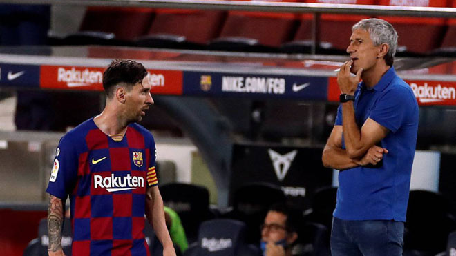 Mâu thuẫn tăng cao giữa Messi và ông thầy Setien ở sân Nou Camp