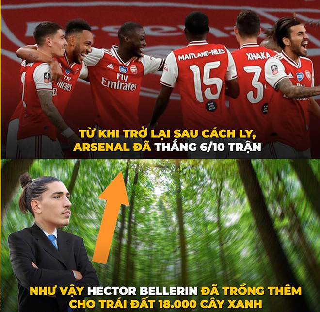 Arsenal càng thắng, trái đất sẽ càng xanh.