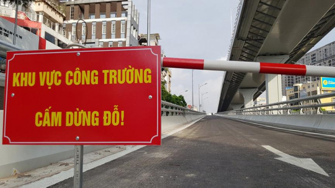 Ngỡ ngàng đường vành đai 2 trên cao trước ngày thông xe - 9