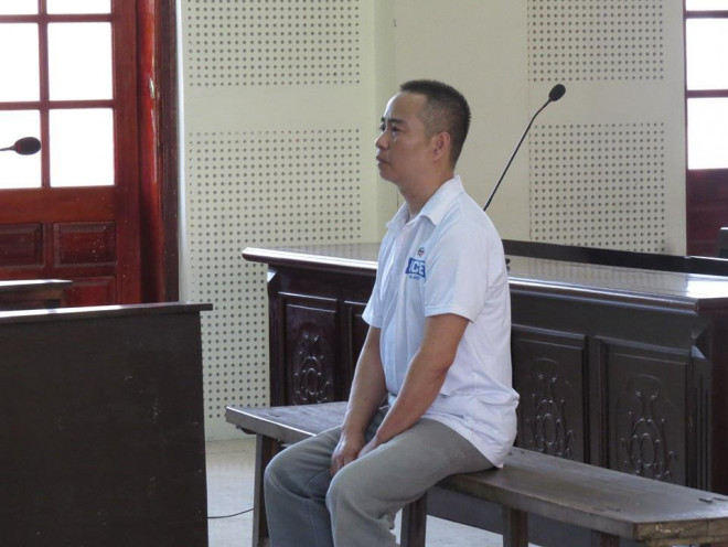 Bị cáo Phan Huy Giang khai nhận hành vi phạm tội của mình