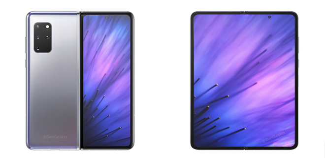 Ảnh concept Galaxy Z Fold 2.