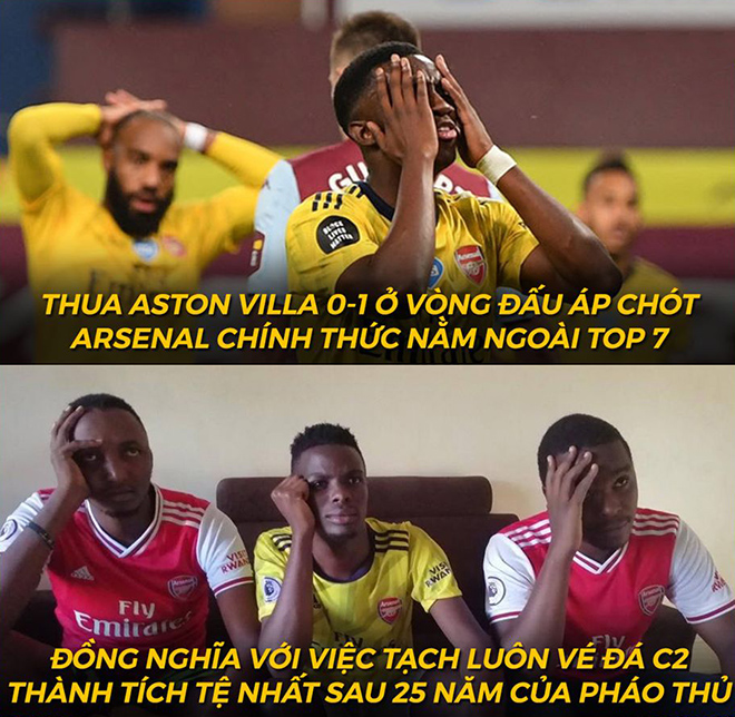 Arsenal chính thức mất vé dự cúp châu Âu năm sau.