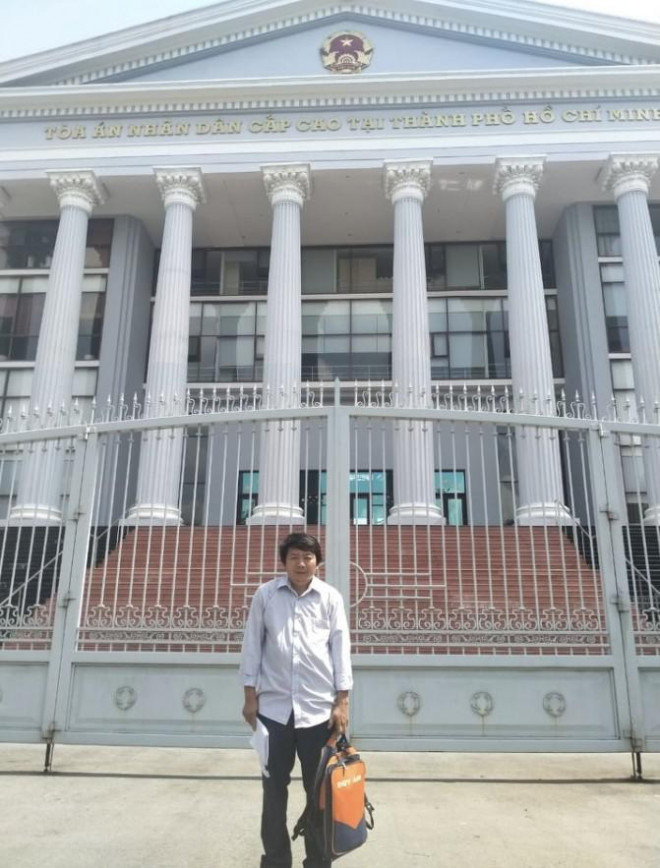 Ông Lê Văn Dư tại TAND Cấp cao tại TP.HCM