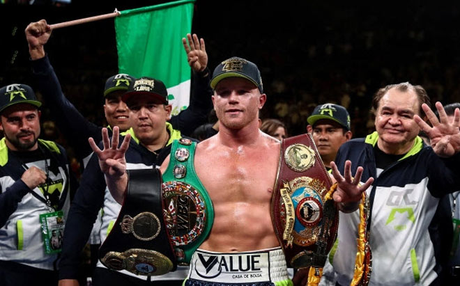 3. Canelo Alvarez kiếm 1 triệu USD cho mỗi phút thi đấu