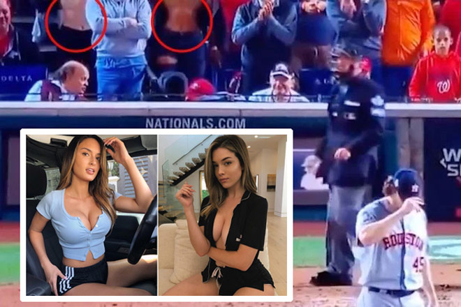 2 người mẫu bị giải MLB cấm tới sân cổ vũ vĩnh viễn vì khoe "vòng 1" trên khán đài