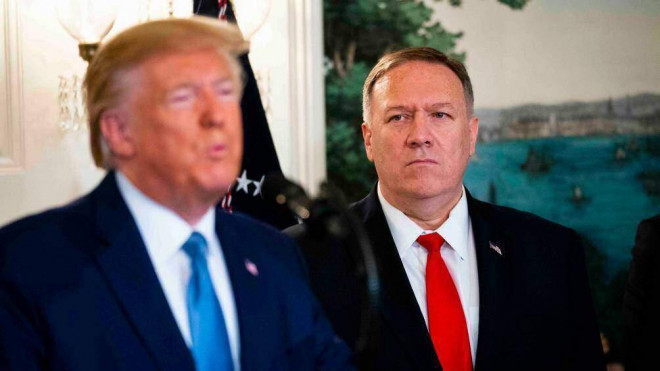 Ngoại trưởng Mỹ Mike Pompeo và Tổng thống Donald Trump.