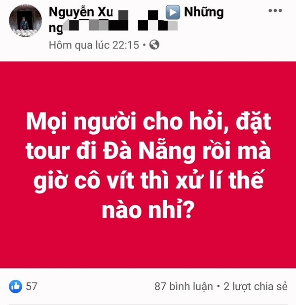 Nhiều khách hàng băn khoăn về chính sách hoàn đổi vé bay và tour du lịch Đà Nẵng&nbsp;