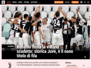 Bóng đá - Juventus vô địch Serie A: Báo Italia tung hô Ronaldo, vinh danh chiến tích