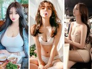 Media - Hot girl tung video chứng minh ngực là &quot;hàng&quot; thật và những cô nàng siêu vòng một ở xứ Kim Chi