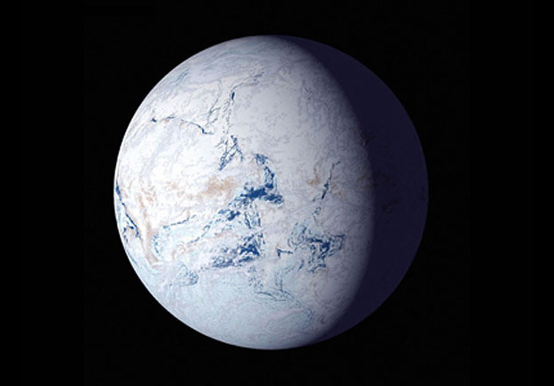 Trái Đất tuyết - ảnh đồ họa từ dữ liệu NASA