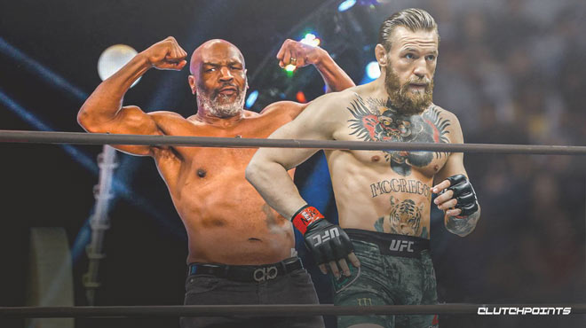 Mike Tyson tự tin đủ sức đá vào người&nbsp;McGregor nếu hai huyền thoại này thi đấu với nhau trên võ đài