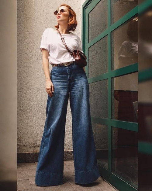 Quần jeans ống loe, màu ngà voi sẽ là xu hướng quần jeans lớn nhất mùa thu 2020 - 3