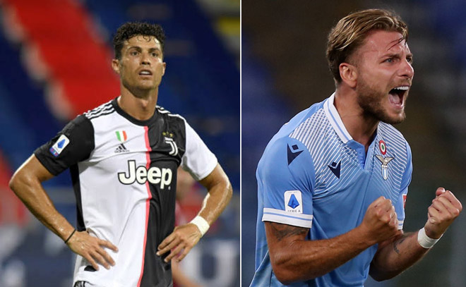 Ronaldo đã kém Ciro Immobile tới 4 bàn trong khi Serie A chỉ còn một vòng đấu&nbsp;