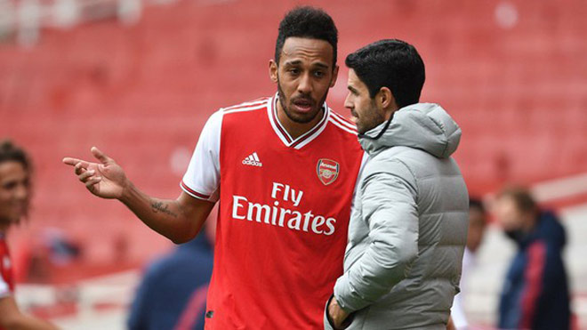 HLV Arteta tự tin cho rằng Aubameyang sẽ gắn bó với Arsenal thay vì ra đi hè này