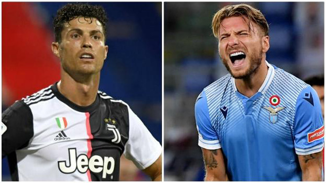 Ronaldo đang thất thế cực lớn trước Ciro Immobile trong cuộc đua tranh 2 giải "Vua phá lưới Serie A" và "Chiếc giày vàng châu Âu" mùa này