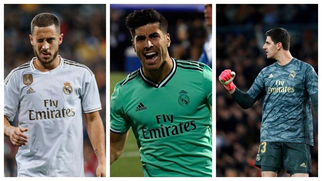 Real đón chào bộ ba ngôi sao Hazard, Asensio và Courtois trở lại sau chấn thương