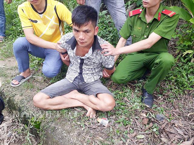 Lăng Văn Vân tại thời điểm bị bắt giữ.