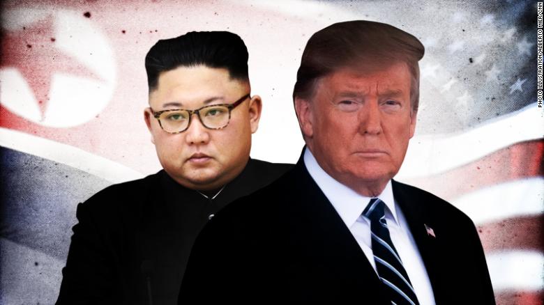 Tổng thống Mỹ Donald Trump (phải) sẽ có động thái bất ngờ với Triều Tiên vào tháng 10 tới? Ảnh minh họa: CNN