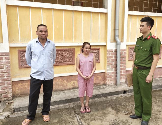 Hai đối tượng Nhường và Thật tại cơ quan công an