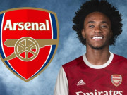 Bóng đá - Chuyển nhượng gây sốc Ngoại hạng Anh: Lộ clip Willian khoác áo Arsenal