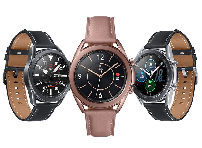 Galaxy Watch 3 tại Thế Giới Di Động hiện có 3 màu : đồng, bạc và đen với 2&nbsp; phiên bản dây da: hồng ngọt ngào nữ tính và đen huyền bí mạnh mẽ