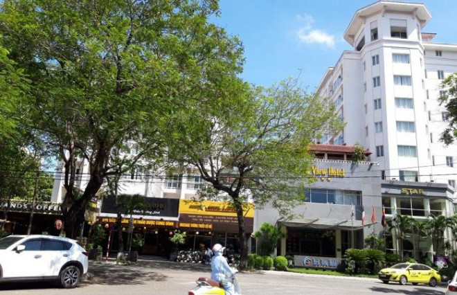 Khách sạn Park View ở Huế (TP Huế), nơi BN 684 đã đến lưu trú và ăn trưa trước khi đến nhiều nơi rồi vào lại Đà Nẵng