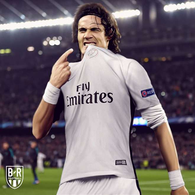 Edison Cavani là nguồn cảm hứng cho màn ngược dòng của PSG.