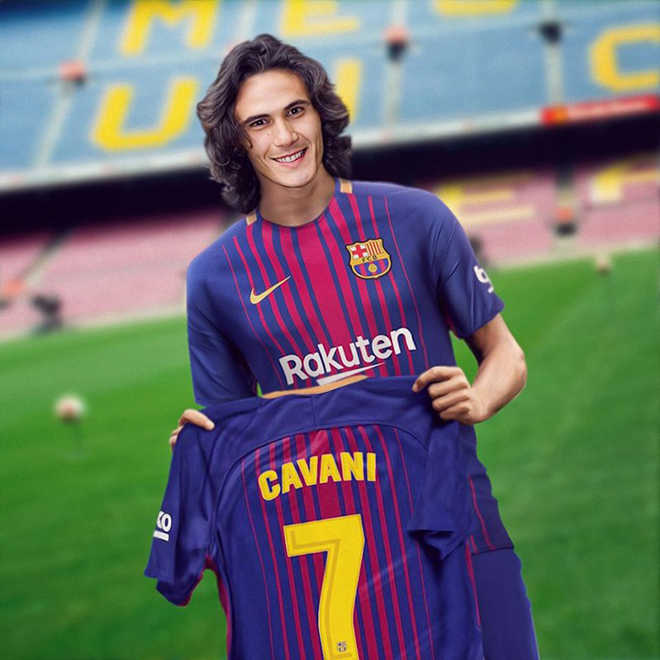 Sau một mùa giải thăng hoa, Cavani chuyển đến Barca với bao ồn ào.