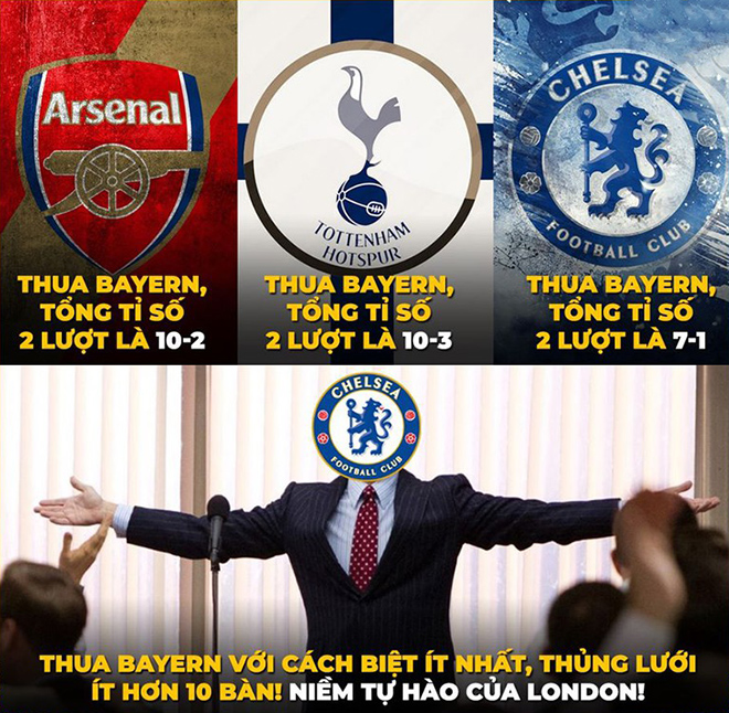 Chelsea là niềm tự hào của thành London khi đối với Bayern Munich.