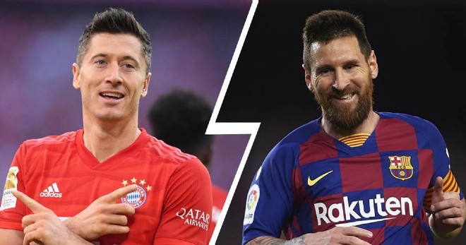 Lewandowski đọ tài Messi