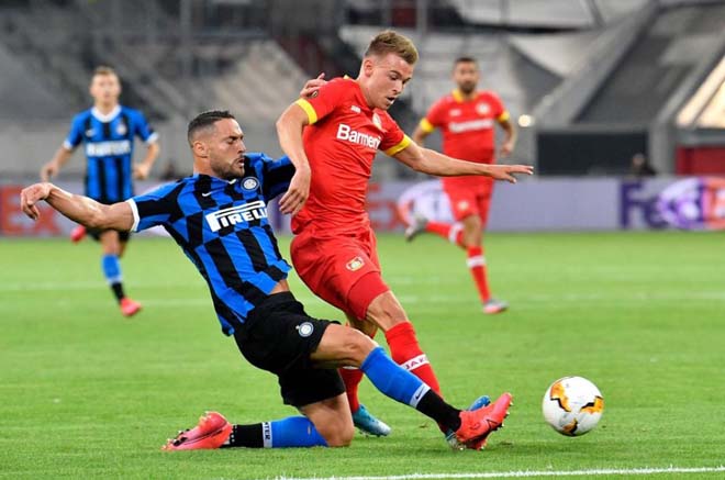 Chung cuộc, Inter Milan vào bán kết Europa League với chiến thắng khó nhọc 2-1 trước Leverkusen